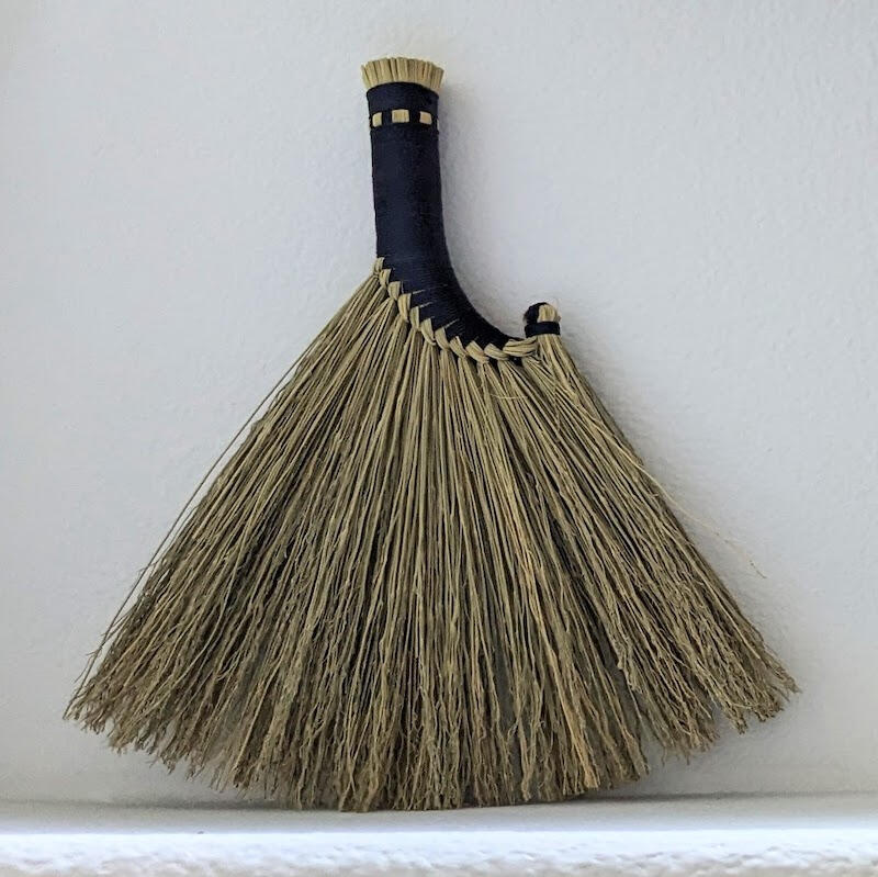 plaited rooster tail whisk broom